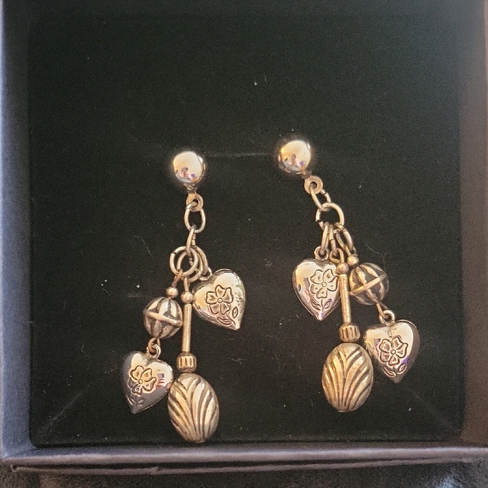 Brighton Gold-Tone Heart Drop Dangle Earrings